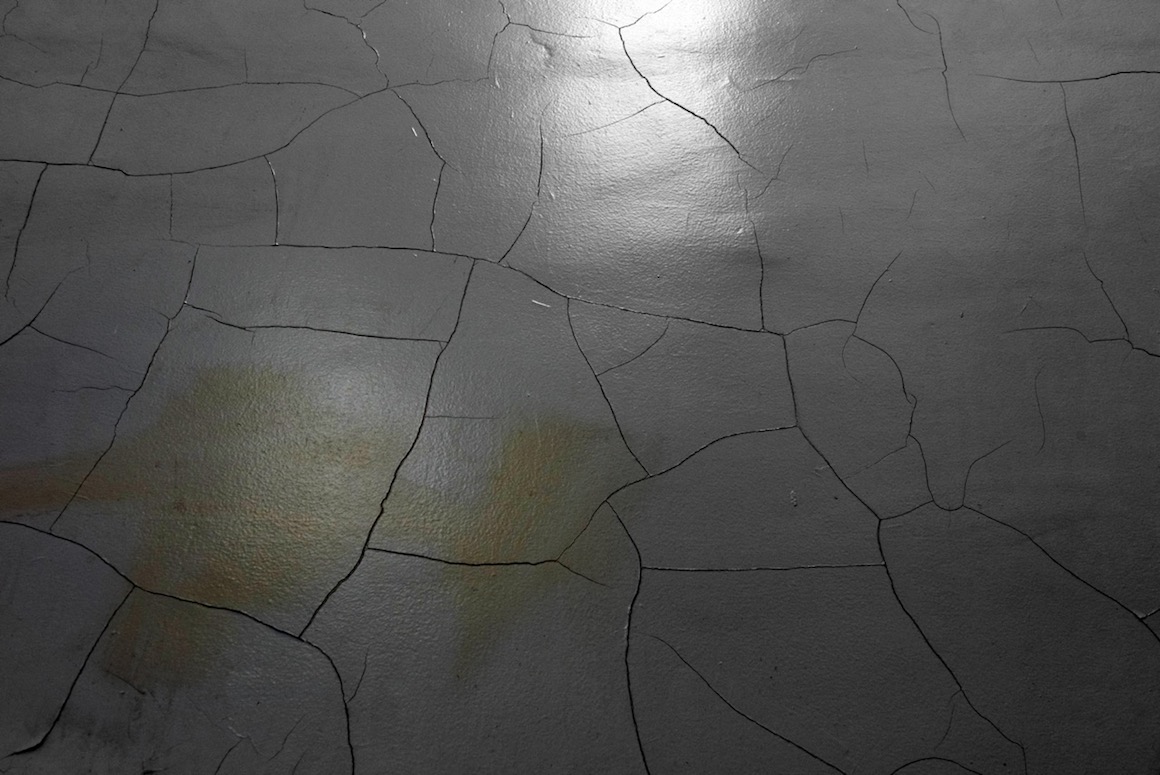 Cracking plaster a common site at Muskegon High School and other buildings throughout the district.