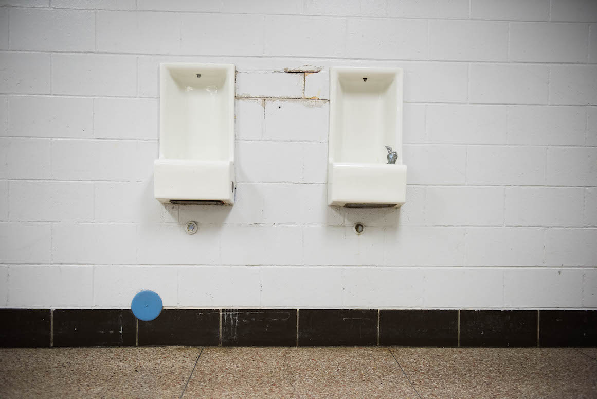 A school of nearly 400 students (600 at one time), has only 5 drinking fountains--one of which is broken. When the weather heats up, this can cause long lines, and detract from class time.