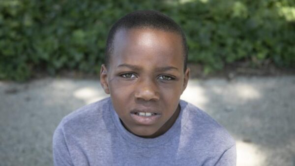 Cameron McCadden sitting outside