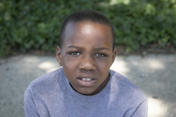 Cameron McCadden sitting outside