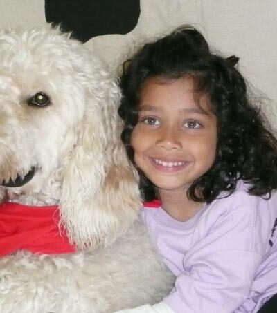 Ehlena Fry and her service dog Wonder