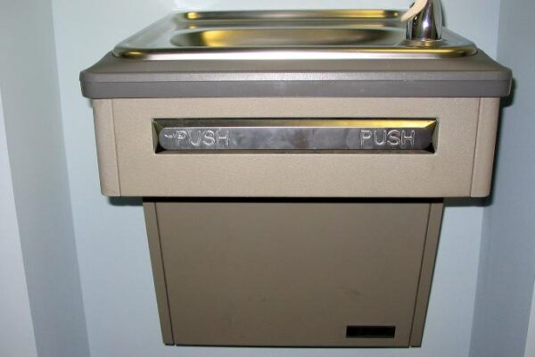 push bar drinking fountain