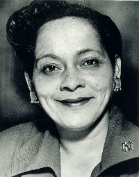 Cora Mae Brown head shot black and white