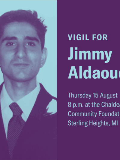 Vigil for Jimmy Aldaoud