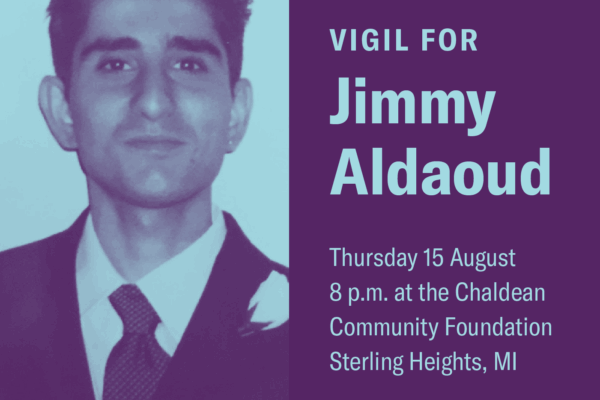 Vigil for Jimmy Aldaoud