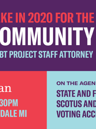 LGBTQ Town Hall: What's At Stake in 2020