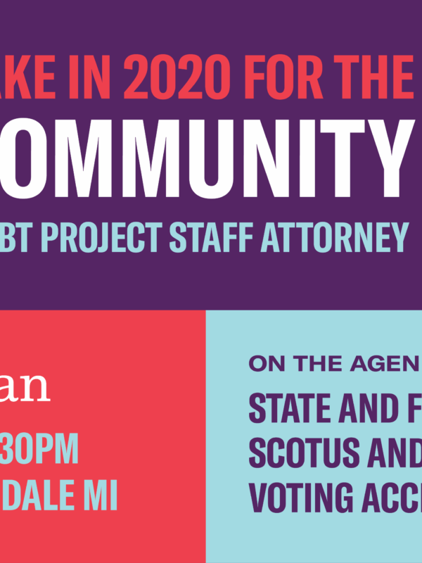 LGBTQ Town Hall: What's At Stake in 2020