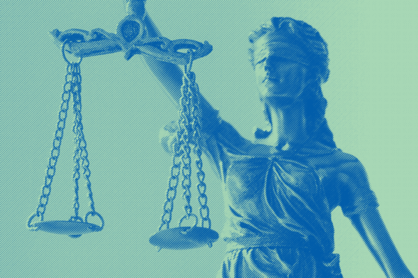 blind justice color teal