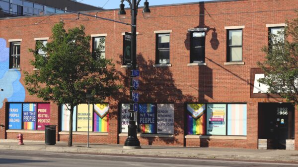 Pride window display aclu-mich