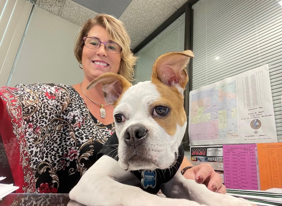 Franklin helping Lori Miller