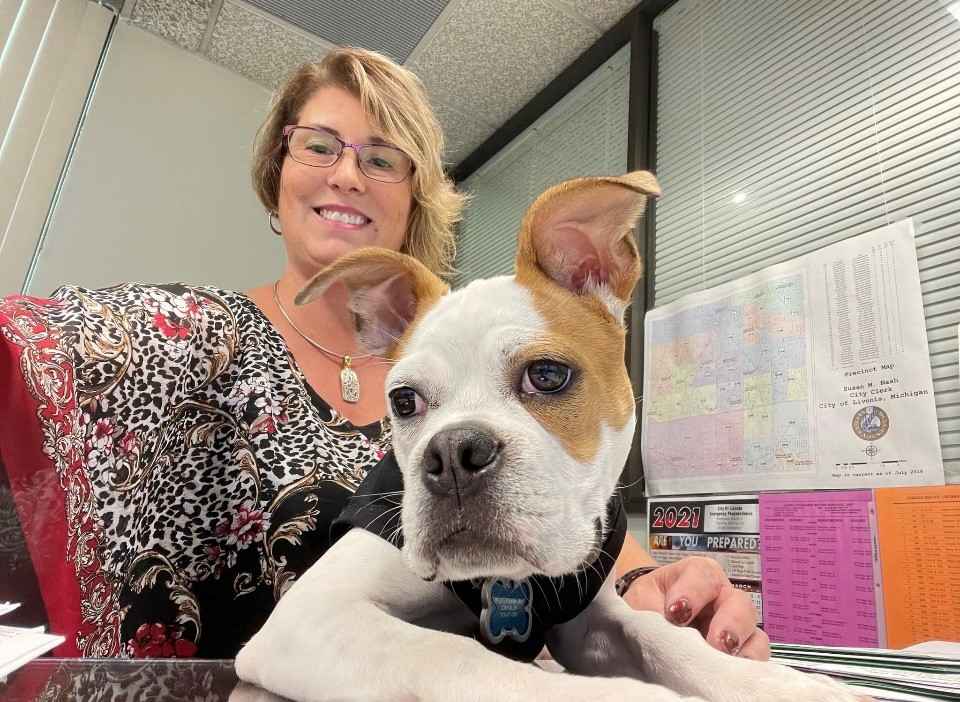 Franklin helping Lori Miller
