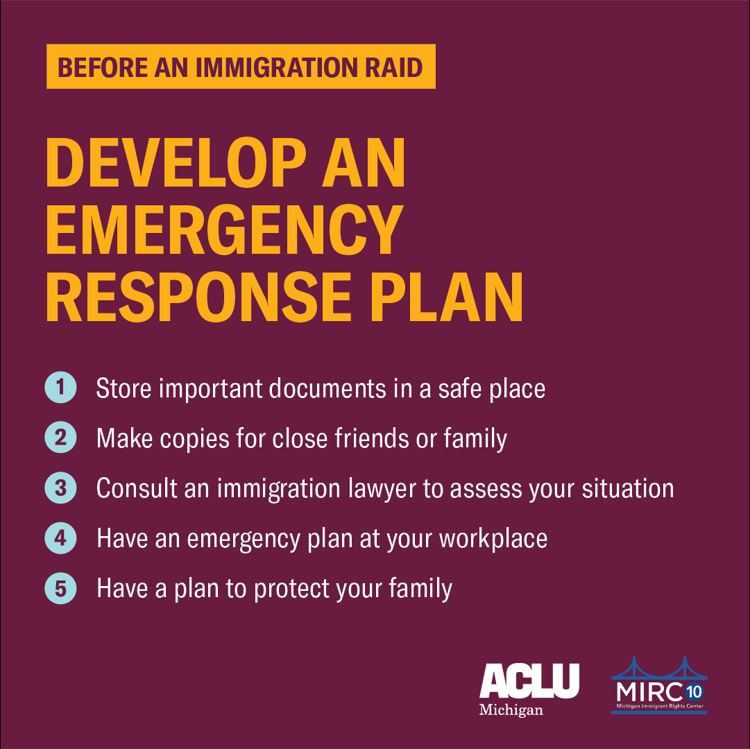 Develop an emergency response plan