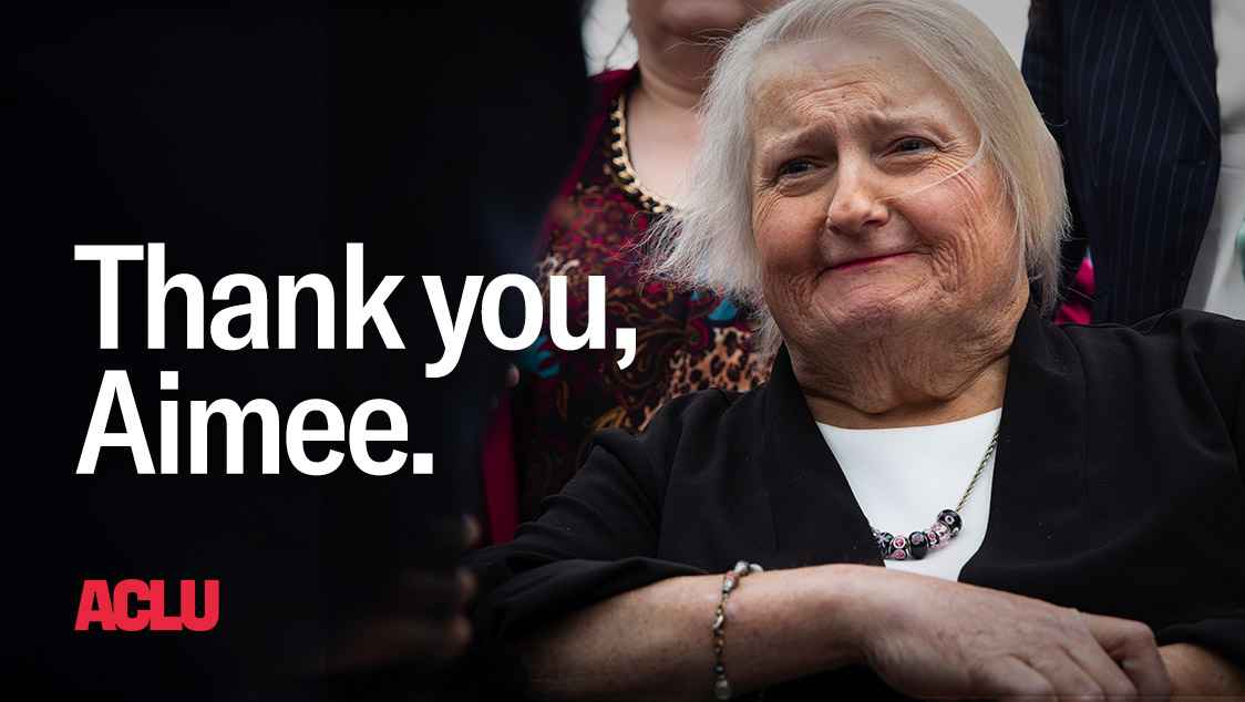 Thank you, Aimee.