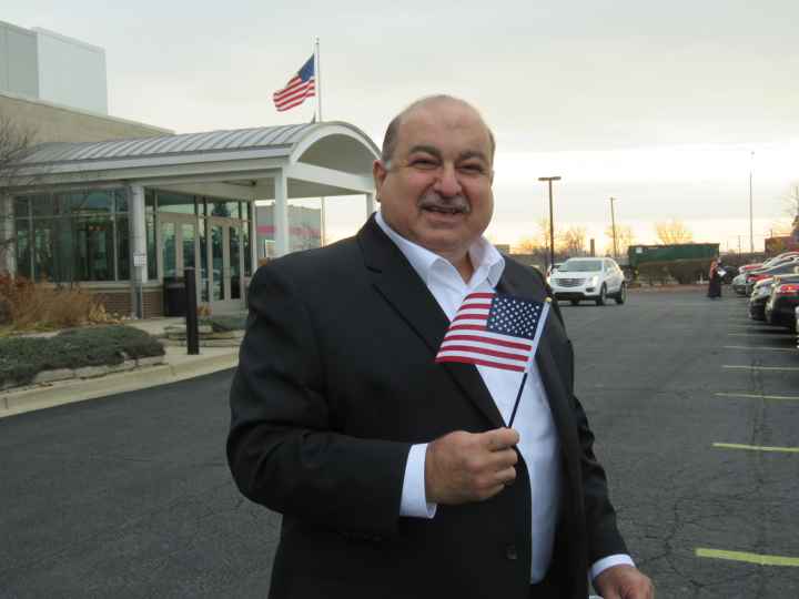 Sam Hamama after becoming a US citizen