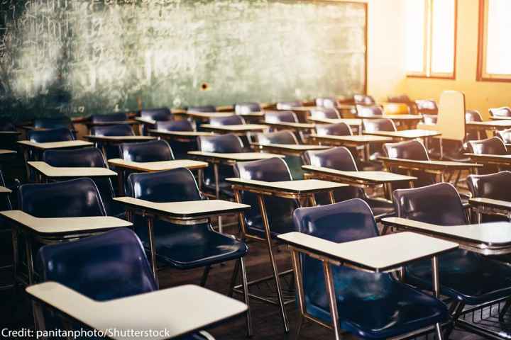 empty classroom