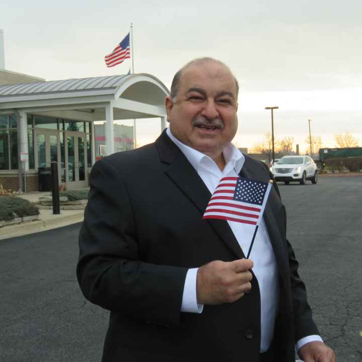 Sam Hamama after becoming a US citizen