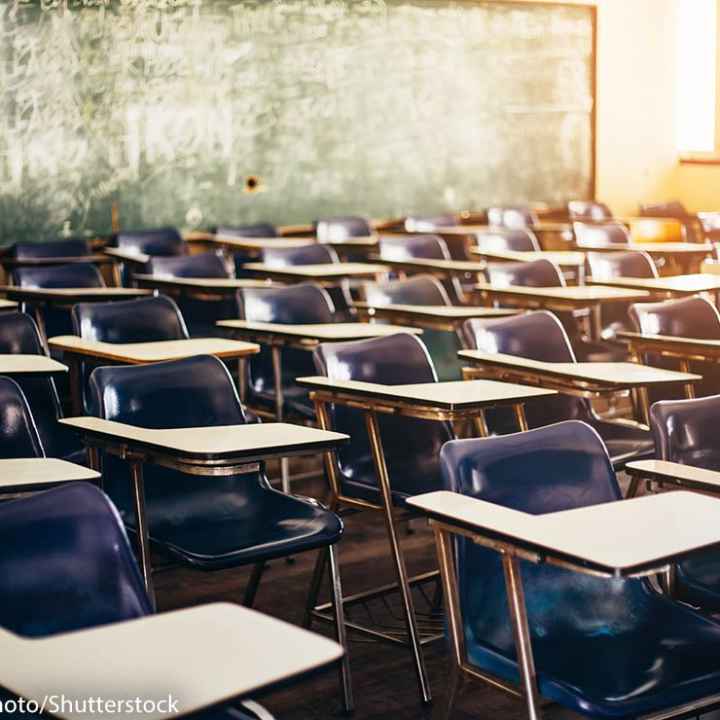 empty classroom